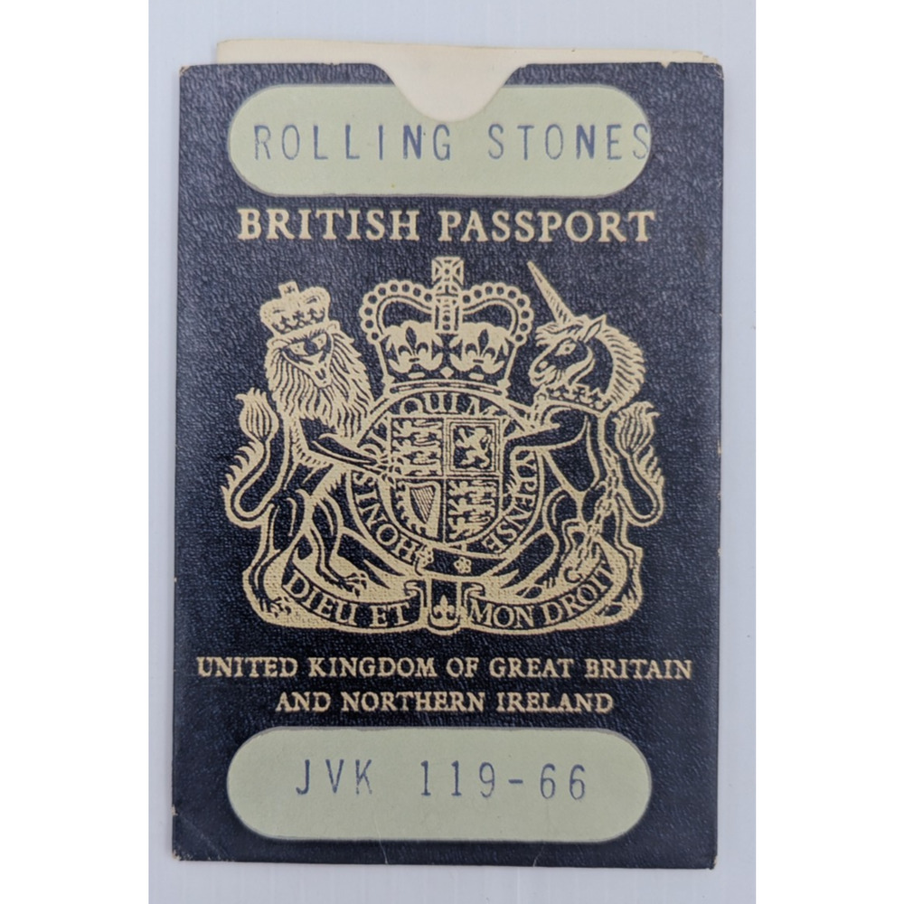 ROLLING STONES 1983 British Passport Fan Club Souvenir